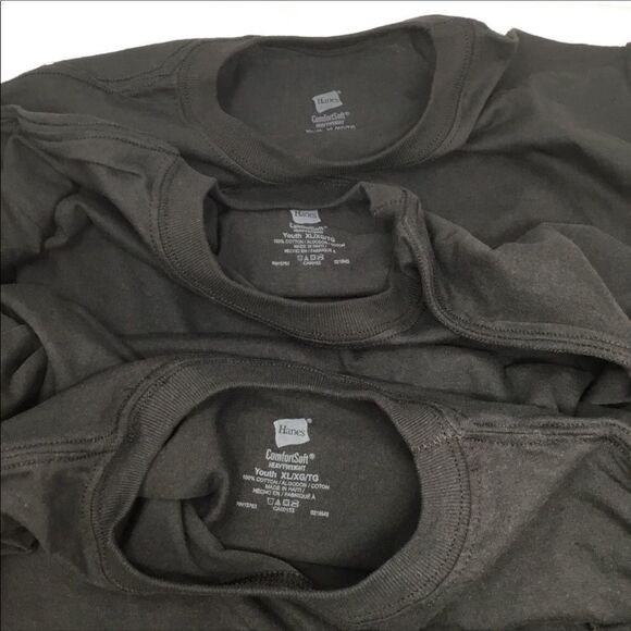 Hanes Comfort Soft Tagless Crew Neck Tee 3Pack E6 - Picture 1 of 4